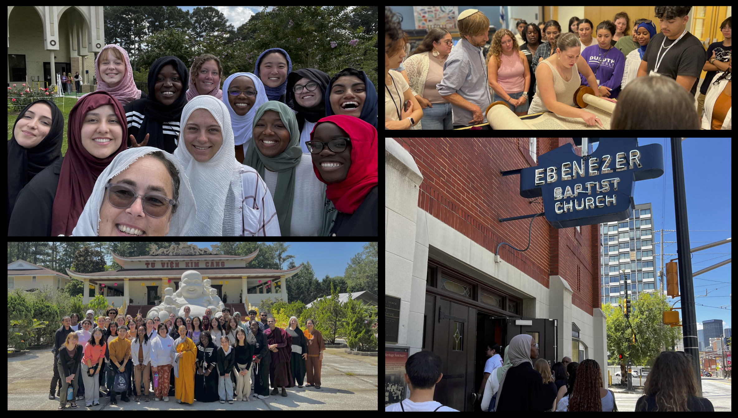 collage of student participants in WISE program